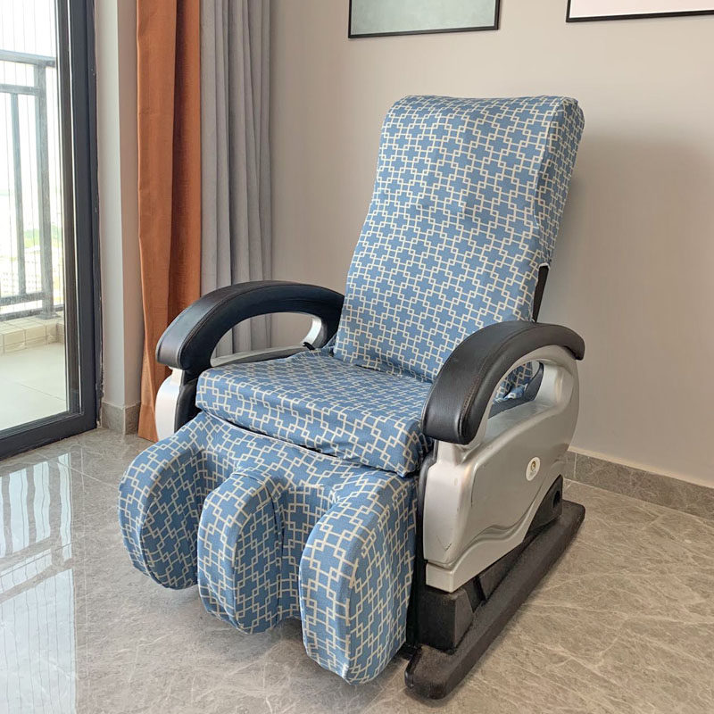 布艺按摩椅套防尘罩 老式电动按摩沙发套弹力防掉皮老化 开机不取