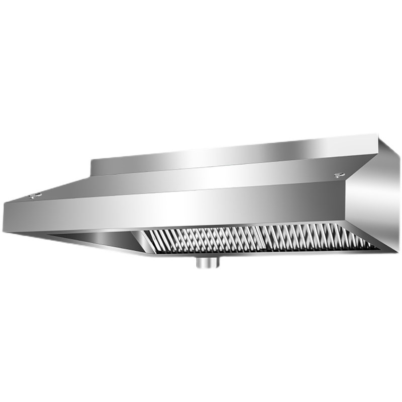 商用不锈钢油烟机餐厅饭店食堂厨房大吸力静音风机排烟油烟罩定制