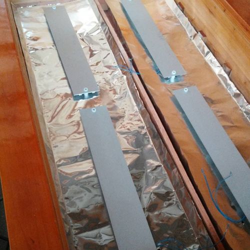 铝板12*50云母片铝合金加温加热发热板实木电火箱烤火桶炉子配件