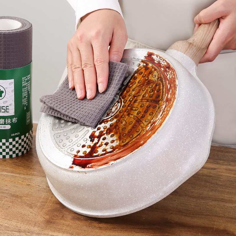 耐磨抹布替代钢丝球厨房专用洗碗刷锅清洁工具双面清洁懒人铁抹布