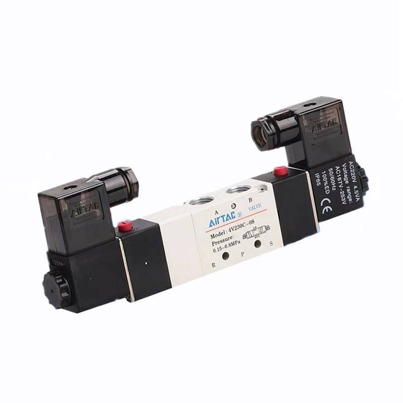 速发4V220/2-0 E/P亚德客型电磁阀420/-10长款双头双线圈420