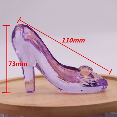 速发大号仿水晶高跟鞋塑料亚克力游乐场挖宝石推糖机奖励礼品摆件