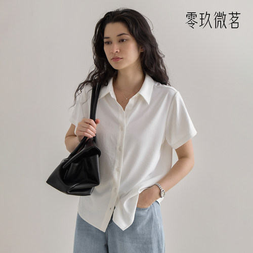 零玖微茗09women 2026夏季新款宽松型休闲大码女士衬衫外套88203