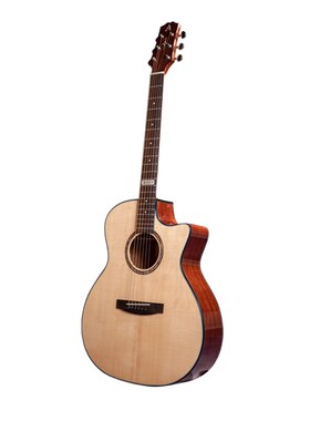 奥森aosen六系新品GA-600C民谣面单40寸云杉木面板桃花芯木吉他