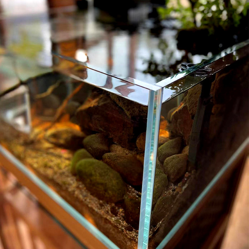 定制金晶超白玻璃猫咪电视机缸内外鱼缸定做客厅家用大中小长方形