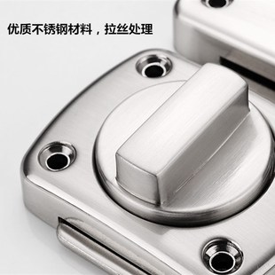 加厚锌合金卧室房门明装 插销门栓卫生间移门锁扣木门搭扣防盗门闩