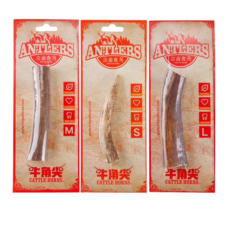 蒙贝洁齿鹿角耐咬狗狗零食磨牙棒宠物泰迪金毛中小型幼犬洁齿骨头