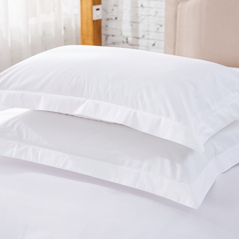 纯白酒店床上用品四件套宾馆1.8m2米双人床贡缎纯棉1.2床笠三件套