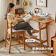 实木吧台桌家用阳台吧台椅高脚凳靠背凳子前台酒吧椅简约桌椅组合