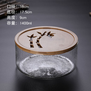 耐热玻璃茶洗加热消毒锅电陶炉煮茶杯平底杯洗盆茶碗茶道零配