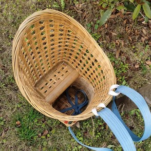 背小孩竹编背篓儿童背篼背娃娃婴儿传统老式凉背筐男女通用结实