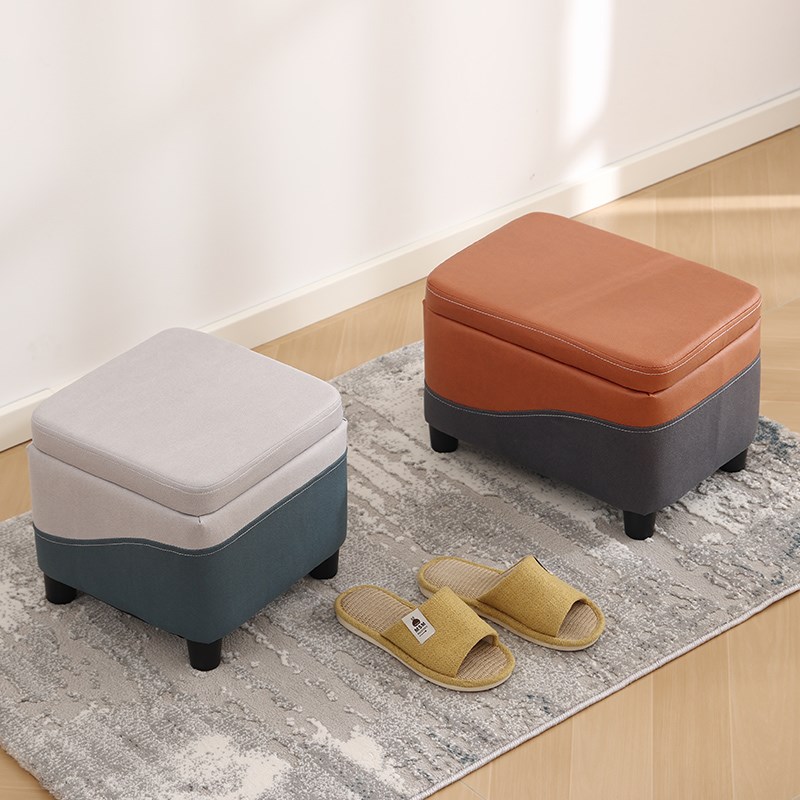 小凳子家用门口换鞋凳客厅沙发脚踏凳多功能收纳翻盖储物凳小矮凳