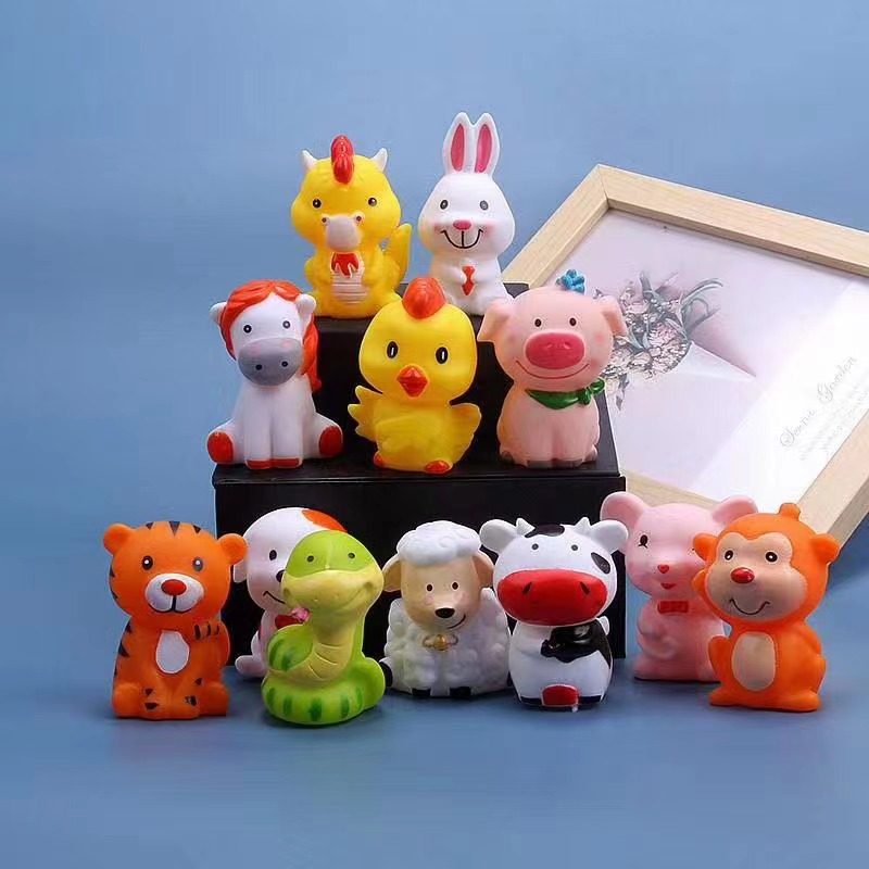 十二生肖生日蛋糕装饰摆件鼠牛虎兔可爱情景烘焙卡通儿童公仔玩偶,节庆用品/礼品,节日装扮用品,淘宝优惠券,粉丝福利购,淘宝优惠卷