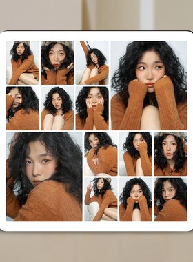 十宫格相框摆台照片定制挂墙做成相册儿童宝宝水晶加打印洗相片9