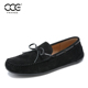 休闲打孔透气一脚蹬舒适软底懒人鞋 CCE男鞋 反绒皮豆豆鞋 23030