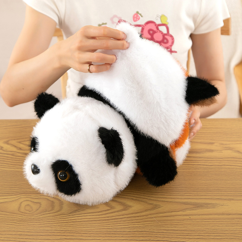 红山动物园翻转浣熊挂件可爱毛绒