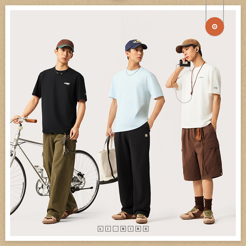 LI-NING运动潮流冰感短袖文化衫