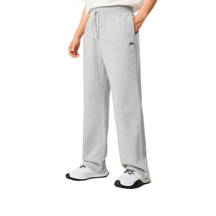 李宁LI-NING反伍BADFIVE直筒长裤加绒男新款冬保暖宽松卫裤AKLV78