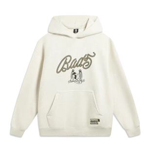 李宁男款卫衣反伍 BADFIVE立体宽松连帽字母品牌LOGO AWDW025