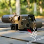 沼泽鹿金属全息红点558G33侧翻模型20MM快拆固定3倍放大模型弹弓