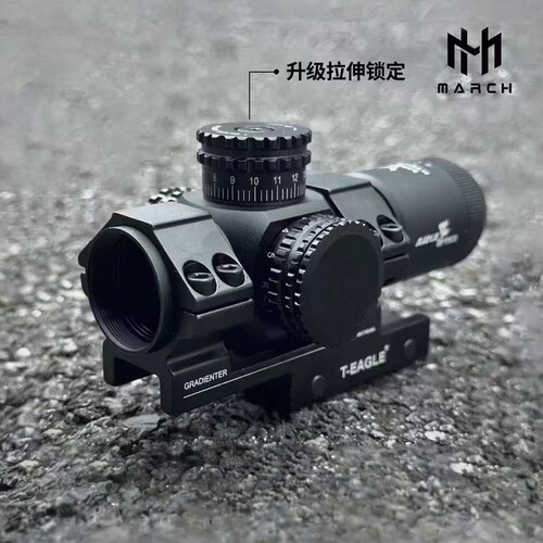 进军3X28短款夜视薄壁广角速高清3倍i镜模型件挂墙弹弓玩具配件