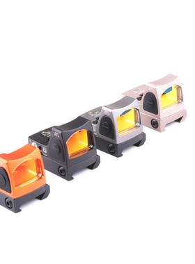 全金属全息镜瞄i准器高清虹膜rmr红点镀膜底板模型弹弓可归零玩具