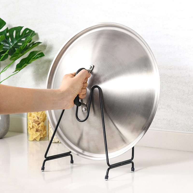 速发0寸不锈物厨房置钢架台面锅盖放置器 多功能架大尺4锅盖架子