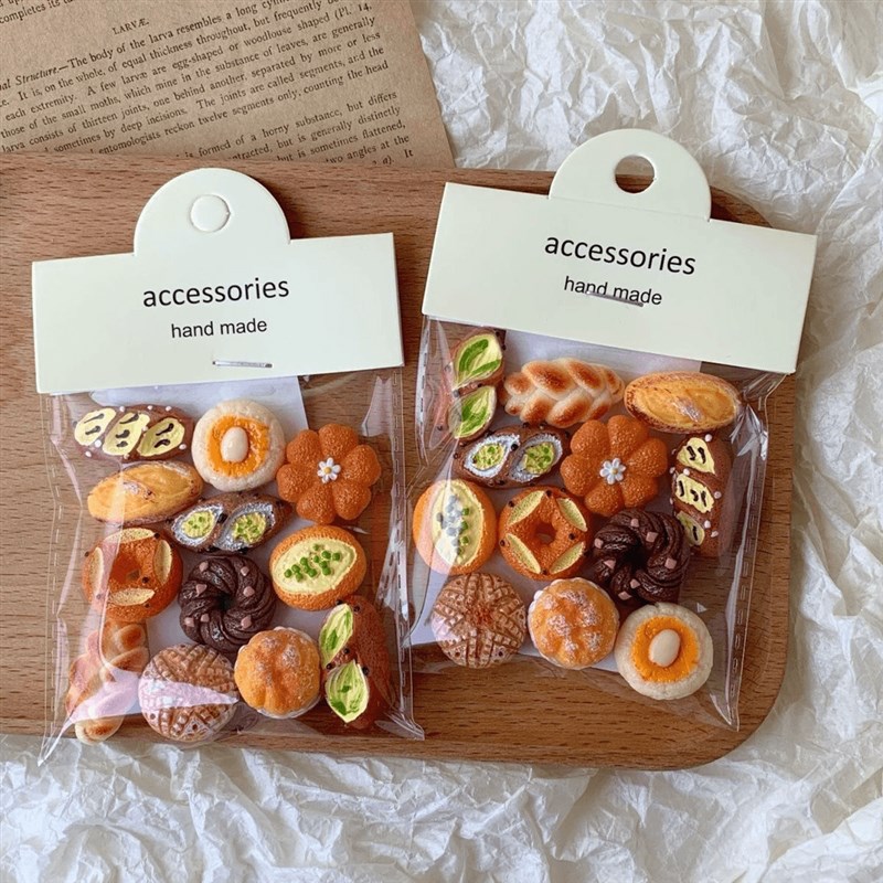 速发法式贴水欧包磁力贴迷你真面包冰箱贴烘焙备忘碱饰磁铁装饰