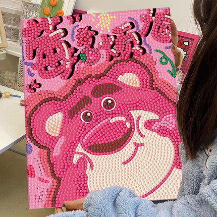 2025新款钻石贴画高颜值高难度大尺寸儿童diy手工女孩玩具砖石画3