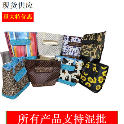 豹纹冷藏包跨境新款户外瓶酒饮料保温袋野餐包冷却器手提冰袋