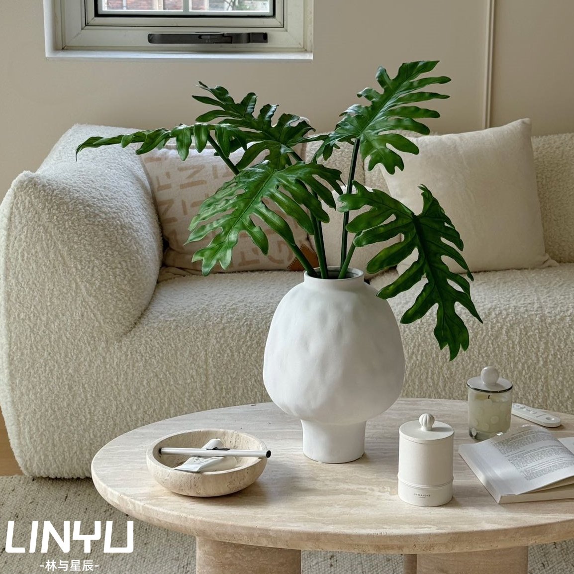 林与/法式中古风陶瓷花瓶家居玄关民宿水培ins风插花花器绿植摆件,家居饰品,花瓶,淘宝优惠券,粉丝福利购,淘宝优惠卷