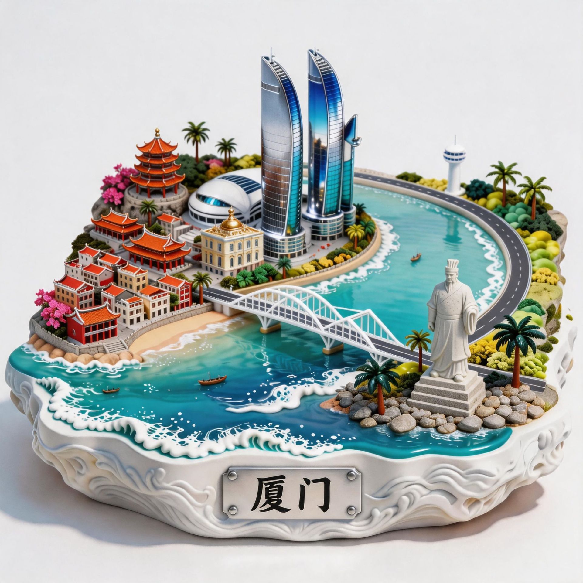 厦门鼓浪屿城市旅游纪念品冰箱贴