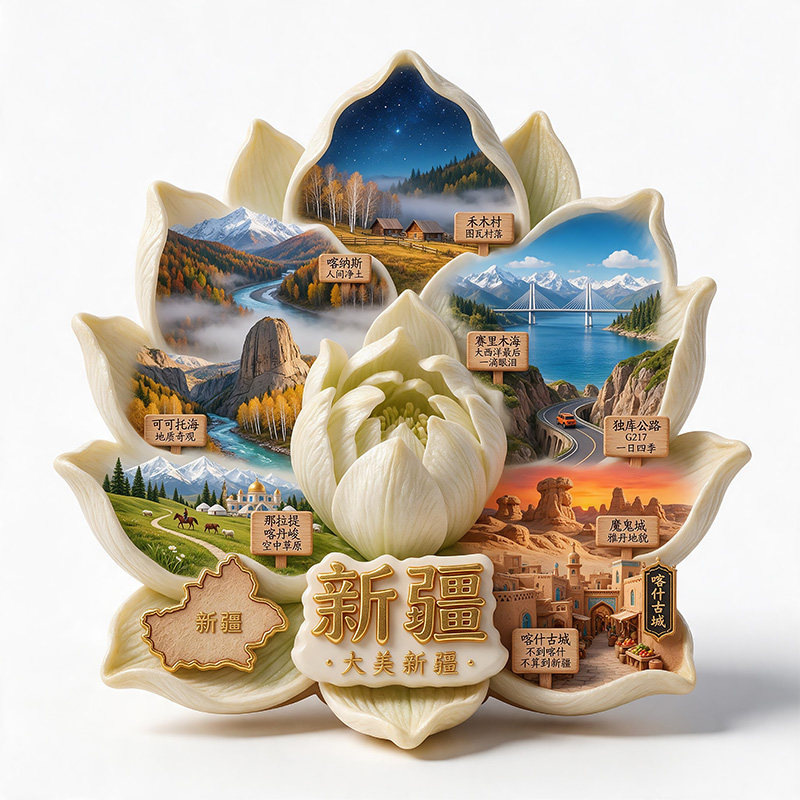 新疆旅游景点纪念品冰箱贴伴手礼