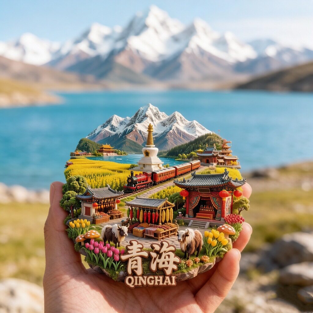 青海旅游纪念品冰箱贴文创礼品