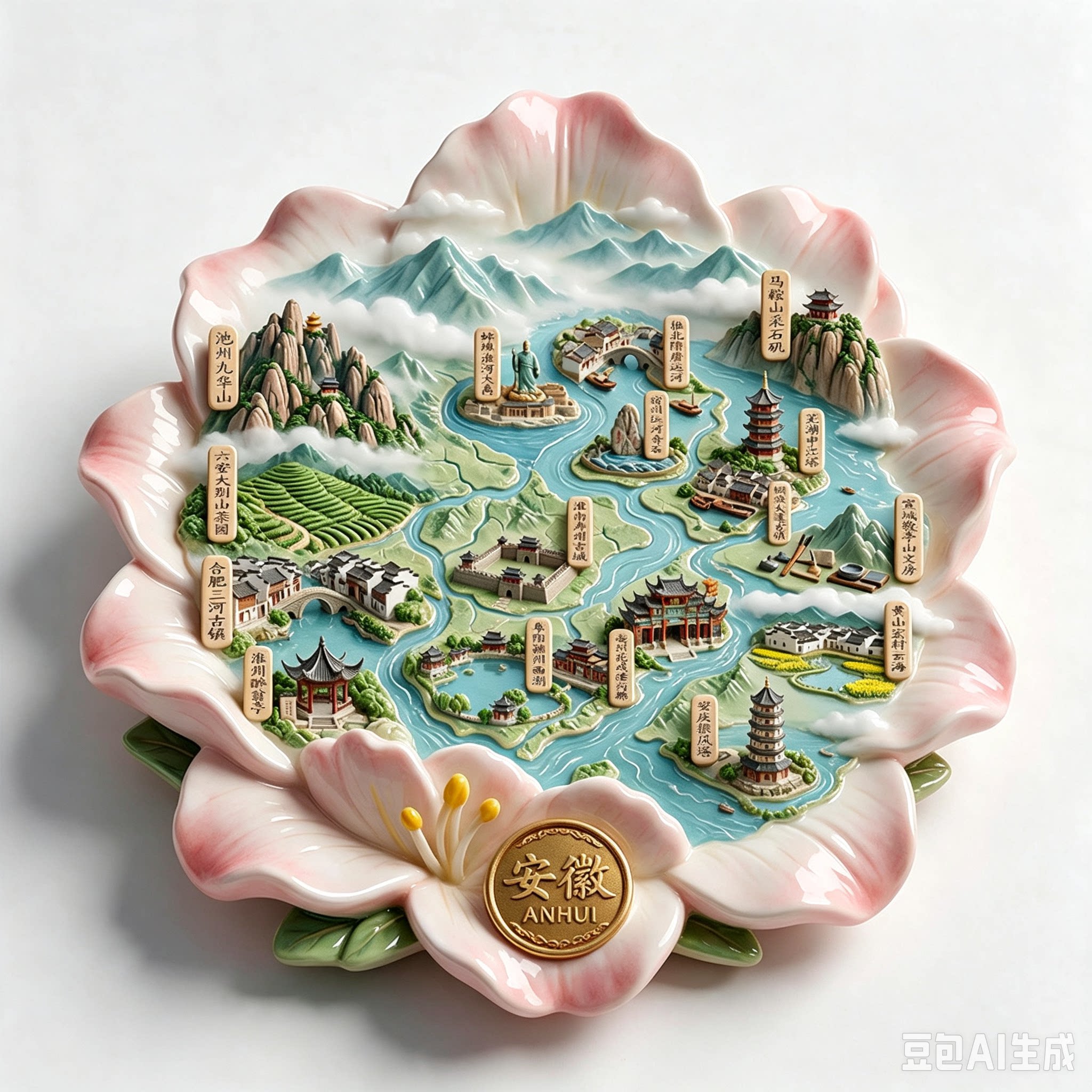 安徽旅游景点纪念品冰箱贴磁吸