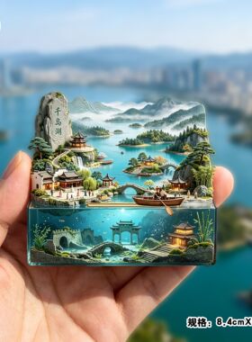 千岛湖旅游纪念品冰箱贴文创礼品