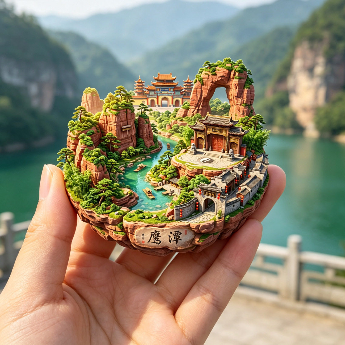 江西鹰潭龙虎山旅游纪念品冰箱贴