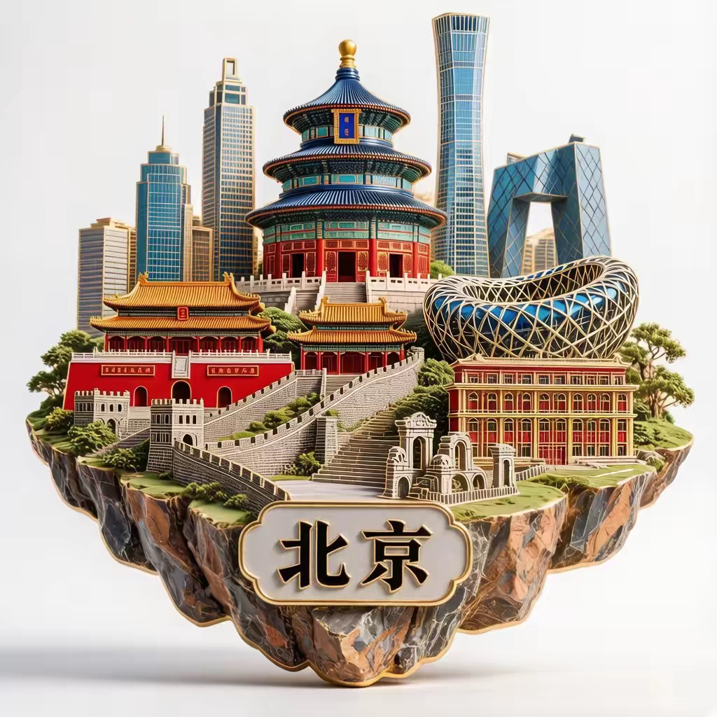 北京城市冰箱贴旅游文创纪念品