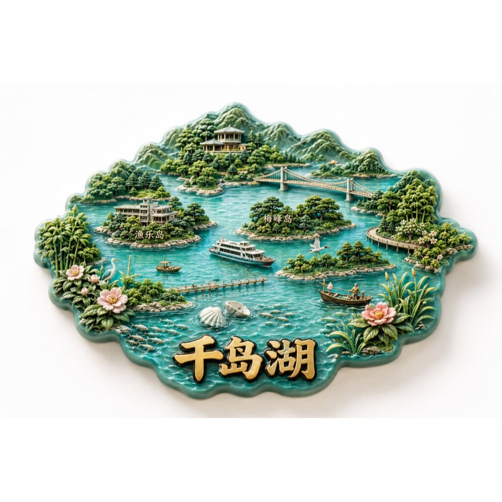 杭州千岛湖城市旅游纪念品冰箱贴