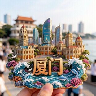 厦门鼓浪屿城市旅游纪念品冰箱贴图片