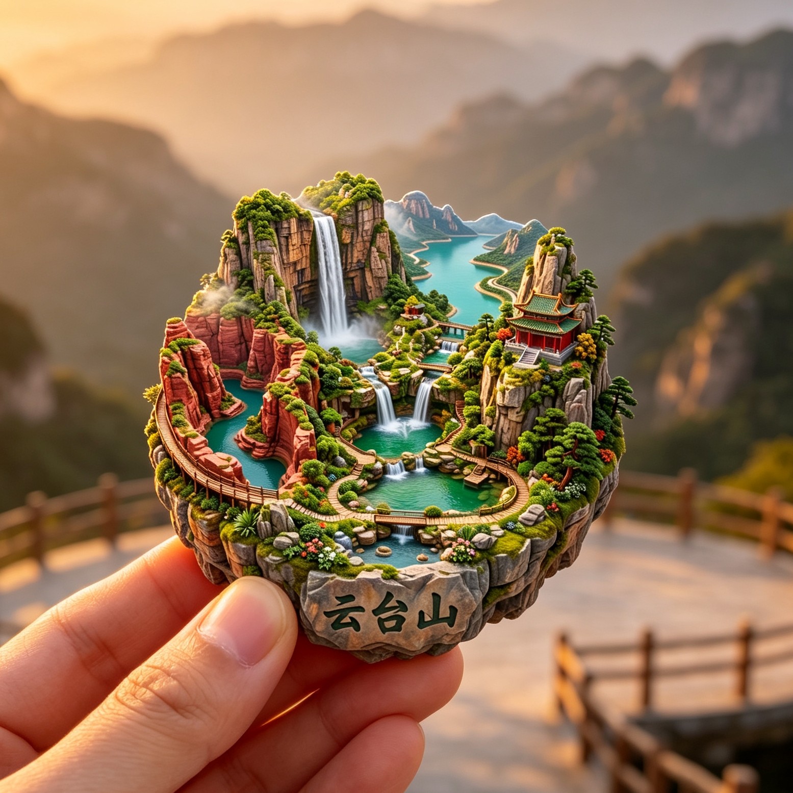 河南焦作云台山旅游文创冰箱贴