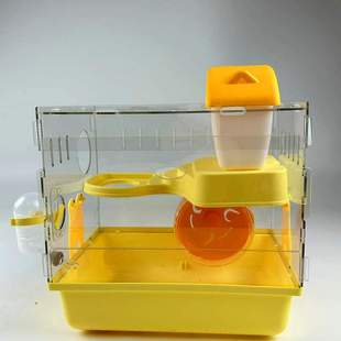 宠波尔仓鼠笼子金丝熊窝亚克力双层透明超大别墅保暖饲养箱套装