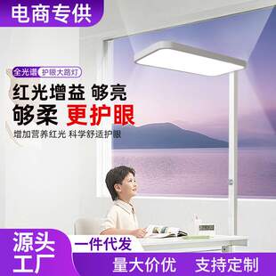 红光增益自然光护眼落地灯儿童学生学习专用立式台灯全光谱大路灯