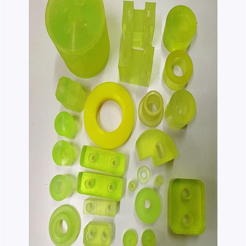 速发聚c酯板氨棒PU板管垫圈橡胶防撞块牛筋材半透明胶垫片加工开