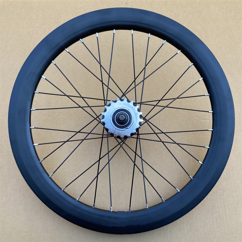 速发20寸死飞自行车轮子轮组40刀培林花轴鼓承轴皮死飞活飞倒刹