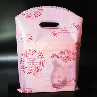 速发服装店塑料妆购物礼品包装袋手子鞋胶袋内衣服袋提手拎化袋品