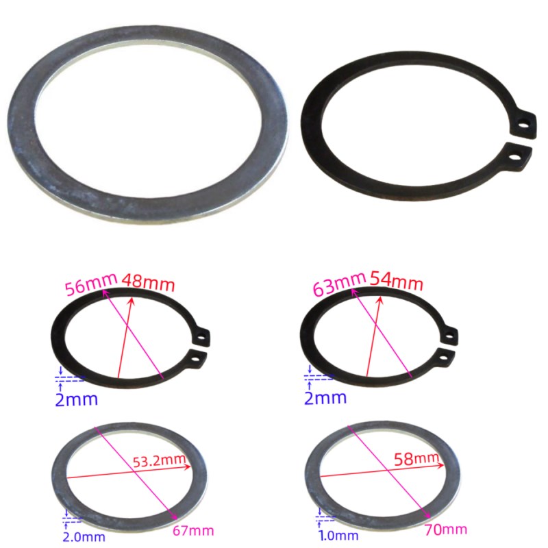 速发12鼓垫片CM150适用子羊T摩托车后轮5轮毂链轮卡环卡五簧