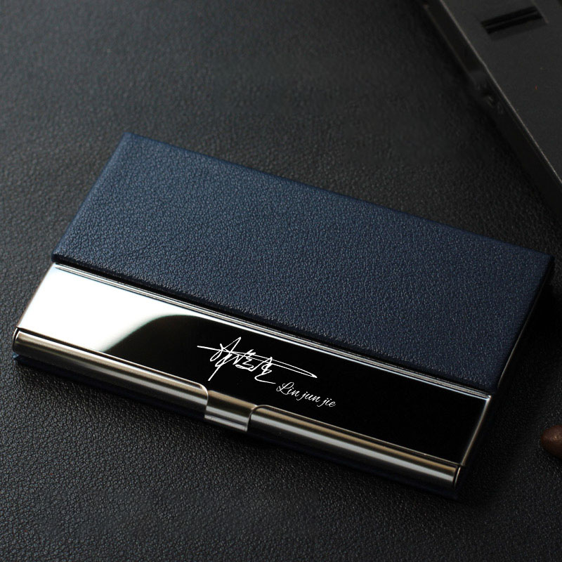 速发名片夹男式商务创意男士个性金属名片盒LOGO名片夹礼品