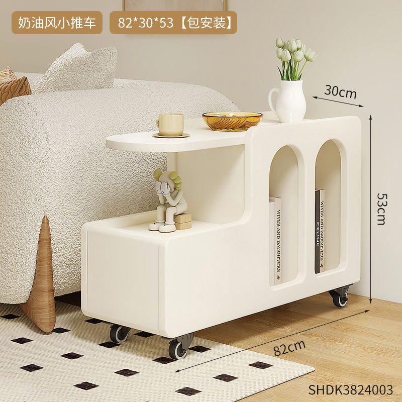 速发新品奶沙风油发边柜侧边柜边几客厅落地I摆件可移动储几收纳,家居饰品,落地摆件,淘宝优惠券,粉丝福利购,淘宝优惠卷
