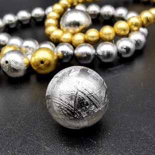 珠子散珠手链铁宇宙吊坠散珠陨铁手串陨铁天挂坠陨石